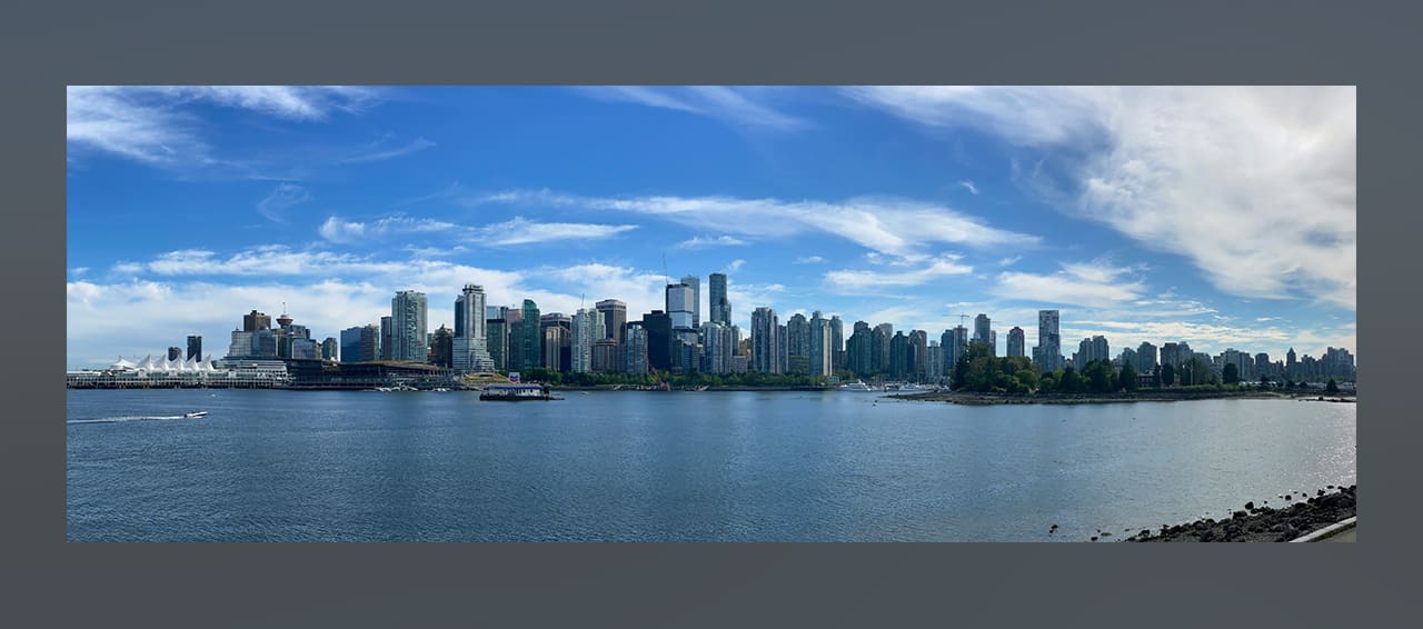 How do you stitch photos together for a perfect panorama